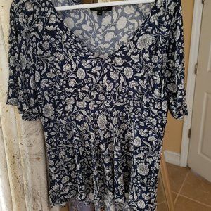 Rachel Zoe Blue/White Blouse M